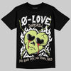 Jordan 5 “Luminous Green” DopeSkill T-Shirt Crying Heart Graphic Streetwear - Black