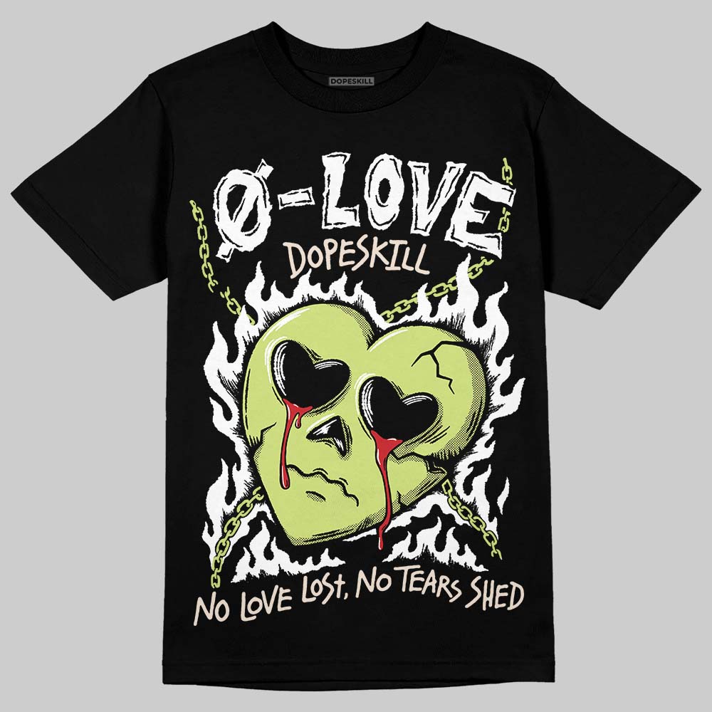 Jordan 5 “Luminous Green” DopeSkill T-Shirt Crying Heart Graphic Streetwear - Black