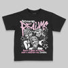 Jordan 12 GS “Pearl Pink” DopeSkill Toddler Kids T-shirt Distorted Realms Graphic Streetwear - Black
