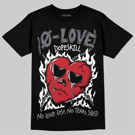 Jordan 3 “Cement Grey” DopeSkill T-Shirt Crying Heart Graphic Streetwear - Black