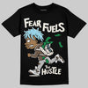 Asics Gel-Kayano 12.1 Cream/Stillwater DopeSkill T-Shirt Fear Fuels The Hustle Graphic Streetwear - Black