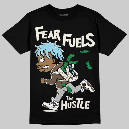 Asics Gel-Kayano 12.1 Cream/Stillwater DopeSkill T-Shirt Fear Fuels The Hustle Graphic Streetwear - Black