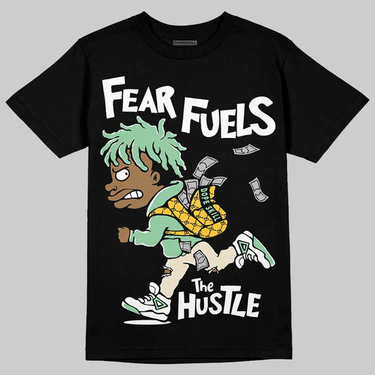 Asics Gel-Kayano 12.1 White/Menthol DopeSkill T-Shirt Fear Fuels The Hustle Graphic Streetwear - Black