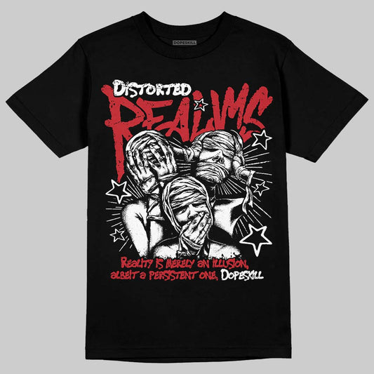 Jordan 1 Low OG "Chicago" DopeSkill T-Shirt Distorted Realms Graphic Streetwear - Black