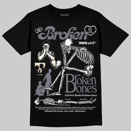 Jordan 11 Low CNY “Year of the Snake” DopeSkill T-Shirt Broken Bones Graphic Streetwear - Black