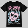 Jordan 1 Low SE Paw Print Pink Foam DopeSkill T-Shirt Crying Heart Graphic Streetwear - Black