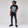 Black University Blue 5s DopeSkill T-Shirt Make Money Not Friends Graphic