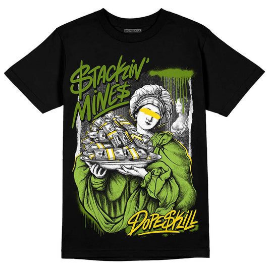SB Dunk Low Chlorophyll DopeSkill T-Shirt Stackin Mines Graphic Streetwear - Black