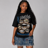“True Blue” 3s DopeSkill T-Shirt The Mouth With No Droughts Graphic
