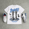 “True Blue” 3s DopeSkill T-Shirt Loyalty Graphic
