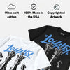 Black University Blue 5s DopeSkill T-Shirt Loyalty Graphic