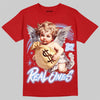 Jordan 11 Cherry DopeSkill T-Shirt Real Ones Angel Graphic Streetwear - Red