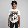 'Orange Citrus' 3s DopeSkill Oversize Print T-Shirt Real Ones Choose Loyalty Graphic