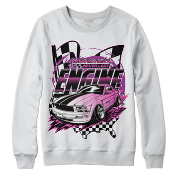 Jordan 4 GS “Hyper Violet” DopeSkill Sweatshirt ENGINE Tshirt Graphic Streetwear - White