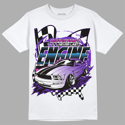 Dunk Low Championship Court Purple DopeSkill T-Shirt ENGINE Tshirt Graphic Streetwear - White