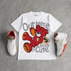 Sunset 5s DopeSkill T-Shirt Out Here Being Cute Graphic