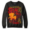 Red Sneakers DopeSkill Sweatshirt Speak It Graphic Streetwear - Black