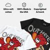 Sunset 5s DopeSkill T-Shirt Out Here Being Cute Graphic