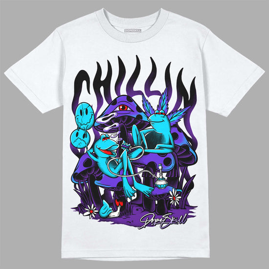 Jordan 6 "Aqua" DopeSkill T-Shirt Chillin Graphic Streetwear - White 