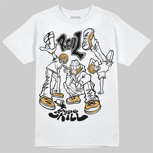 Jordan 11 "Gratitude" DopeSkill T-Shirt Real Y2K Players Graphic Streetwear - White