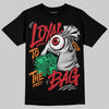 Jordan 5 Sunset DopeSkill T-Shirt Loyal To The Bag Graphic Streetwear - Black