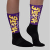 Field Purple 12s DopeSkill Sublimated Socks Hustle Graphic