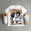 'Orange Citrus' 3s DopeSkill Oversize Print T-Shirt Real Ones Choose Loyalty Graphic