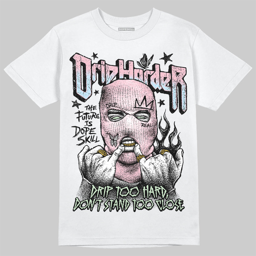 Jordan 4 Retro Valentine's Day (2026) (GS) DopeSkill T-Shirt Drip Harder Graphic Streetwear - White