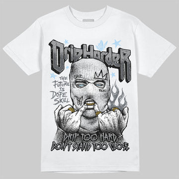 Jordan 5 Retro Wolf Grey (2026) DopeSkill T-Shirt Drip Harder Graphic Streetwear - White