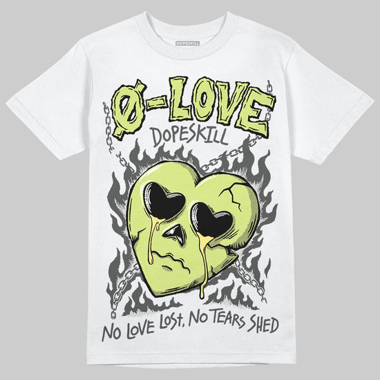 Jordan 4 GS “Light Lemon Twist” DopeSkill T-Shirt Crying Heart Graphic Streetwear - White