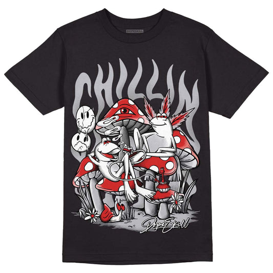 Jordan 13 “Wolf Grey” DopeSkill T-Shirt Chillin Graphic Streetwear - Black