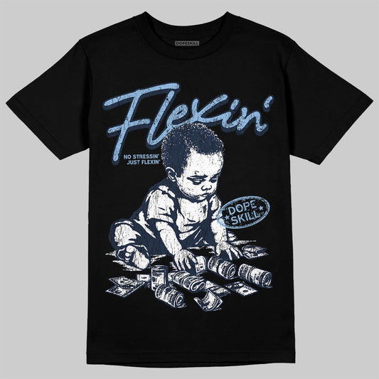 Asics Gel-Cumulus 16 Wash/Independence Blue DopeSkill T-Shirt Flexin' Graphic Streetwear - Black
