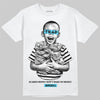 Jordan 11 Retro Gamma Blue (2025) DopeSkill T-Shirt Scared Money Don't Make No Money Graphic Streetwear - White