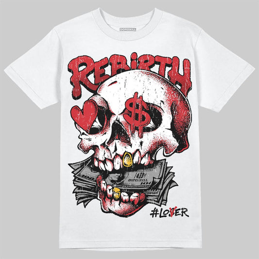 Jordan 12 “Bloodline” DopeSkill T-Shirt Rebirth Graphic Streetwear - White 