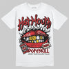 Adidas Samba OG ‘Talchum Pack ‑ Scarlet’ DopeSkill T-Shirt Hot Mouth Graphic Streetwear - White 