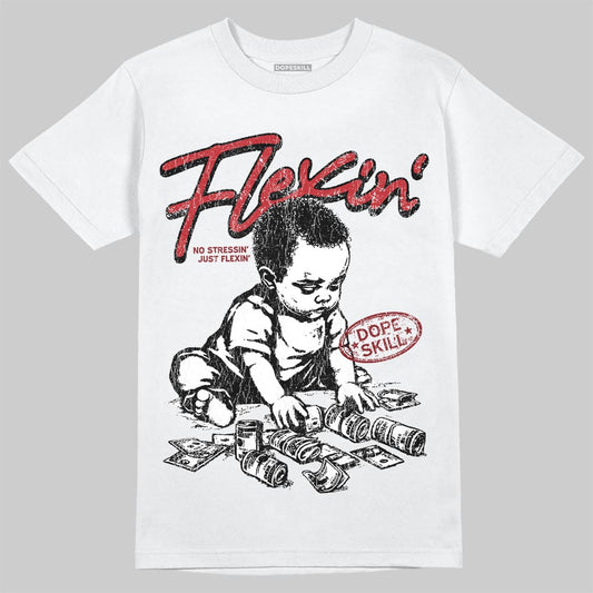 Air Foamposite One Cough Drop (2025) DopeSkill T-Shirt Flexin' Graphic Streetwear - White
