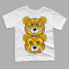 Jordan 6 “Yellow Ochre” DopeSkill Toddler Kids T-shirt Leather Bear Graphic Streetwear - White