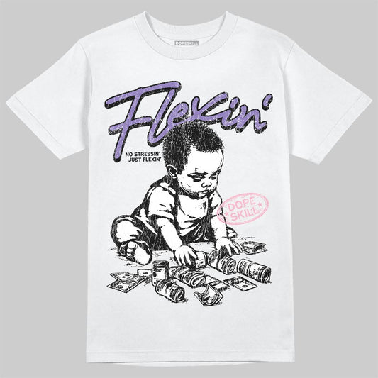 Jordan 11 "Mojave" DopeSkill T-Shirt Flexin' Graphic Streetwear - White 