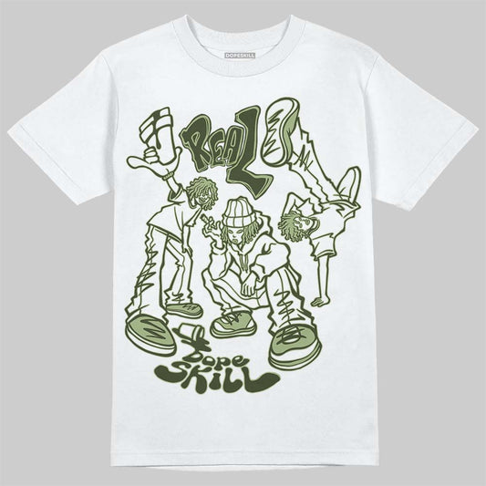 Olive Sneakers DopeSkill T-Shirt Real Y2K Players Graphic Streetwear - White