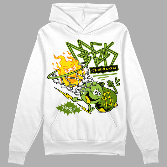 Dunk Low Chlorophyll DopeSkill Hoodie Sweatshirt Break Through Graphic Streetwear - White