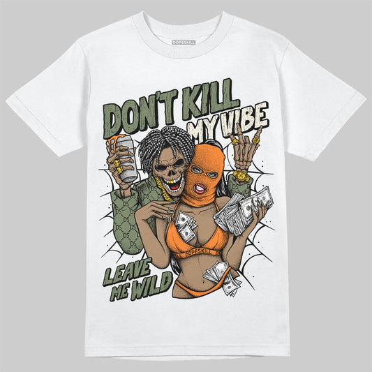 Jordan 4 Retro OG SP Undefeated (2025) DopeSkill T-Shirt Don't Kill My Vibe Graphic Streetwear - White