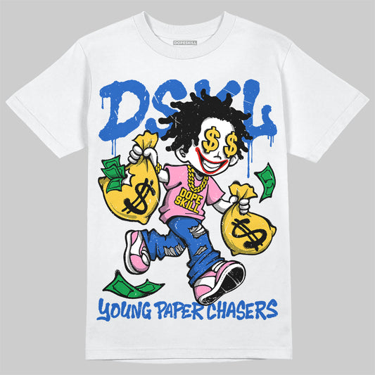 Jordan 3 Brazil DopeSkill T-Shirt Young Paper Chasers Graphic Streetwear - White