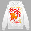 Red Sneakers DopeSkill Hoodie Sweatshirt Speak It Graphic Streetwear - WHite