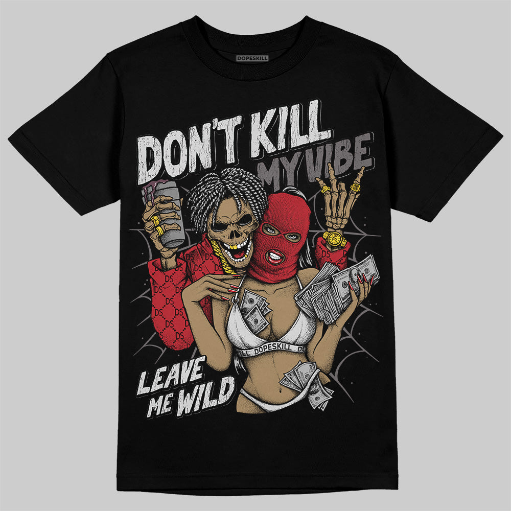 New Balance 1906R Silver Classic Crimson DopeSkill T-Shirt Don't Kill My Vibe Graphic Streetwear - Black