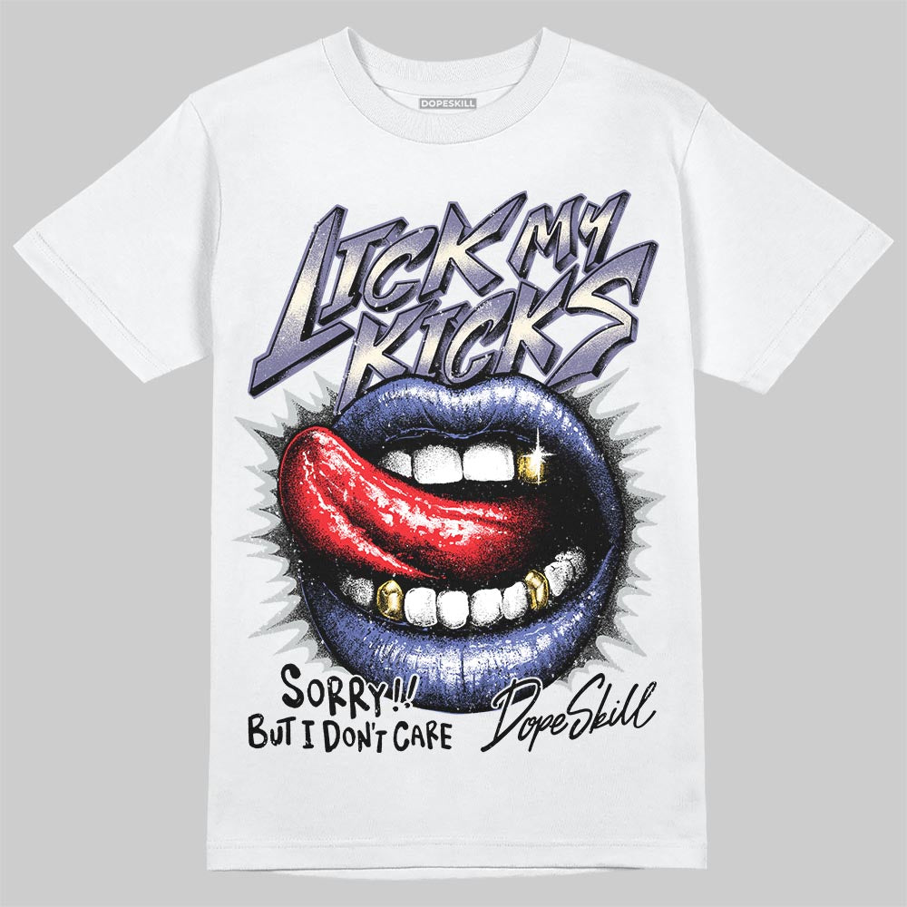 Air Max 90 x Patta Sapphire and Particle Grey DopeSkill T-Shirt Lick My Kicks Graphic Streetwear - White