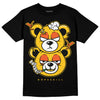 Yellow Sneakers DopeSkill T-Shirt New Double Bear Graphic Streetwear - Black