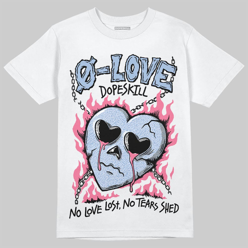 Jordan 3 GS “Cobalt Bliss” DopeSkill T-Shirt Crying Heart Graphic Streetwear - WHite 