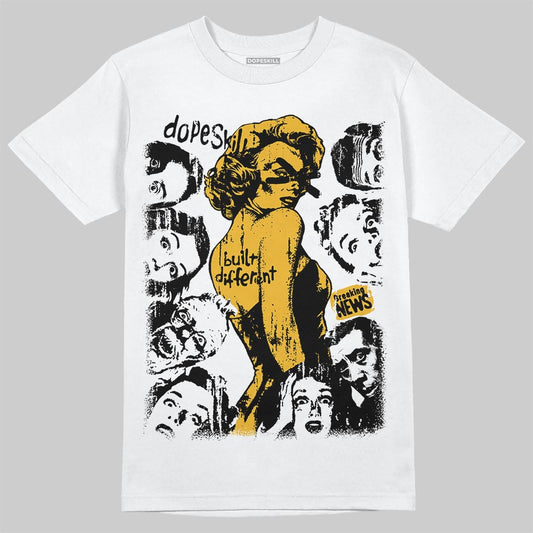 Jordan 5 'Tokyo' DopeSkill T-Shirt Built Different Graphic Streetwear - White 