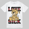 Jordan 4 Retro “Pizza” DopeSkill T-Shirt Love Sick Graphic Streetwear - White