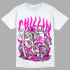 Dunk Low GS “Active Fuchsia” DopeSkill T-Shirt Chillin Graphic Streetwear - White